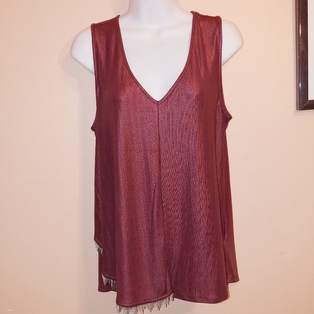 NWT KIIND Of burgundy tank top